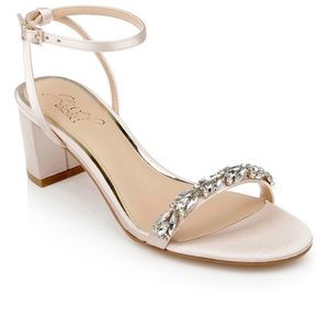 New Jewel Badgley Mischka (champagne satin) SZ 7.5M